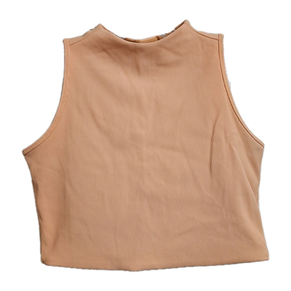 Spanx Contour‎ Get Moving Fitted Cropped Work-Out Tank-Top Women's XL Orange **